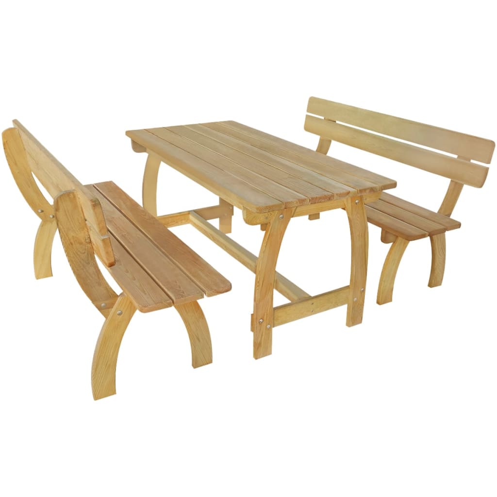 Biertafel met 2 banken geïmpregneerd grenenhout is nu te koop bij PeponiXL, paradijselijk wonen!