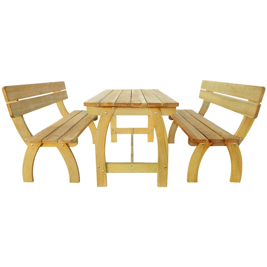 Biertafel met 2 banken geïmpregneerd grenenhout is nu te koop bij PeponiXL, paradijselijk wonen!
