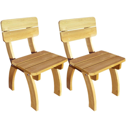 Tuinstoelen 2 st geïmpregneerd grenenhout is nu te koop bij PeponiXL, paradijselijk wonen!