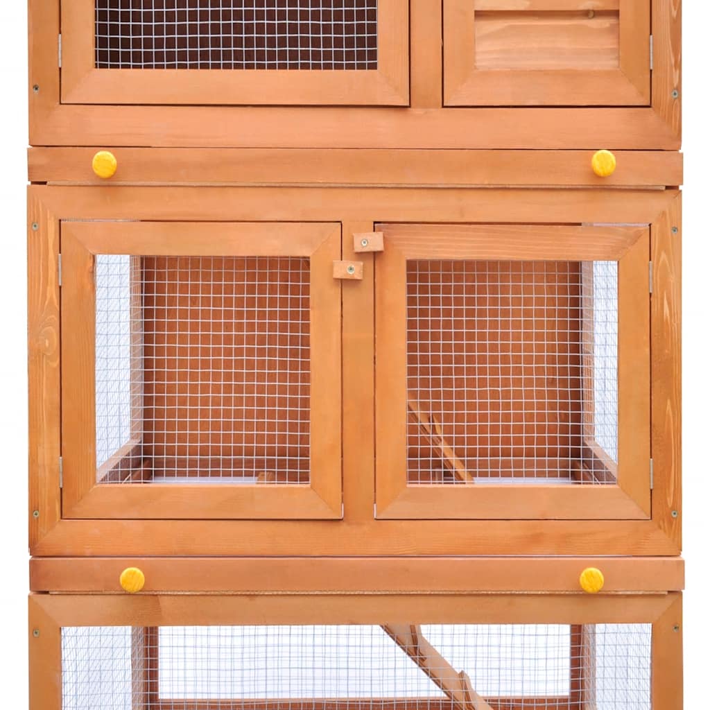 Buitenkonijnenhok Houten Kooi 3 Lagen is nu te koop bij PeponiXL, paradijselijk wonen!