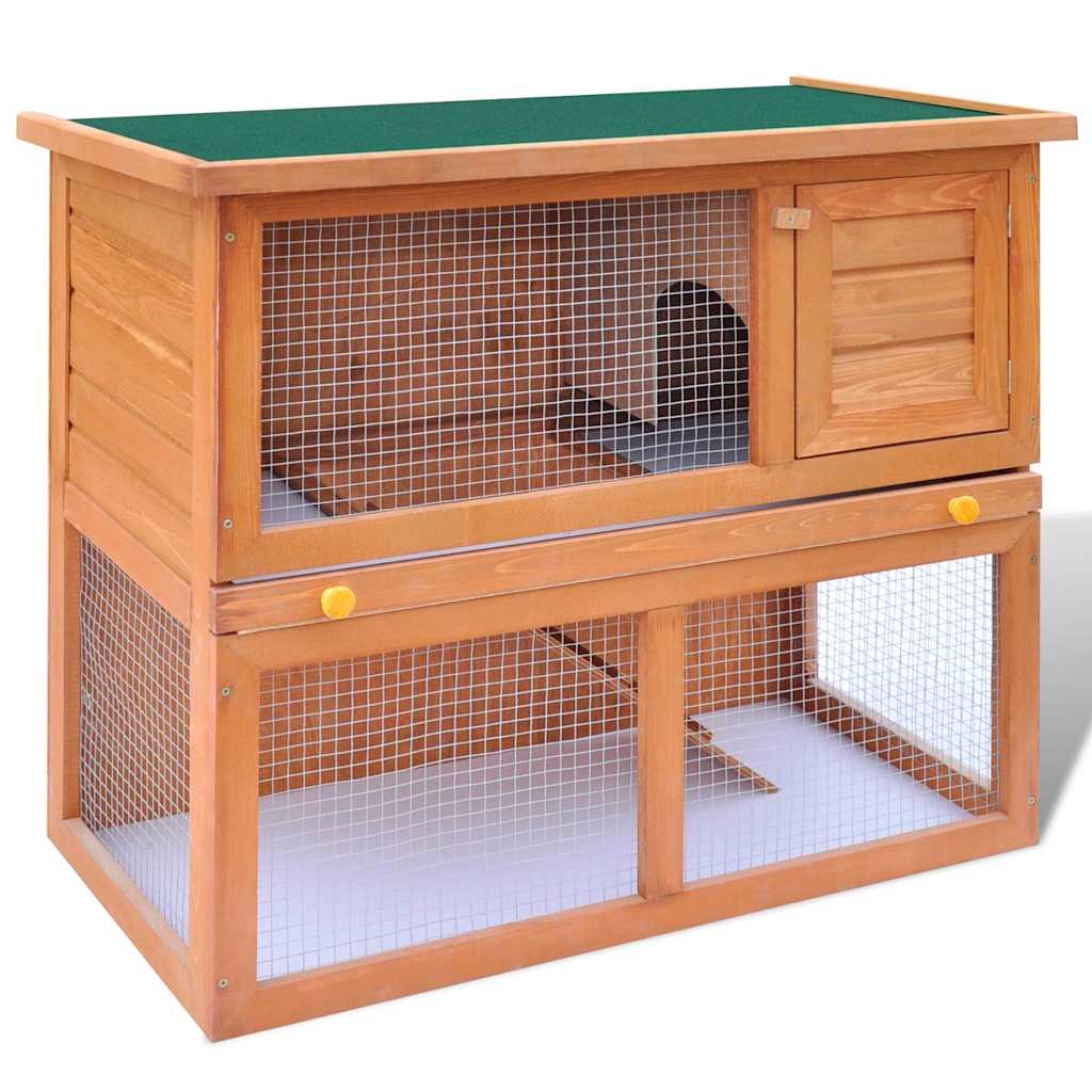 Buitenkonijnenhok voor kleine huisdieren, 1 deur, hout is nu te koop bij PeponiXL, paradijselijk wonen!