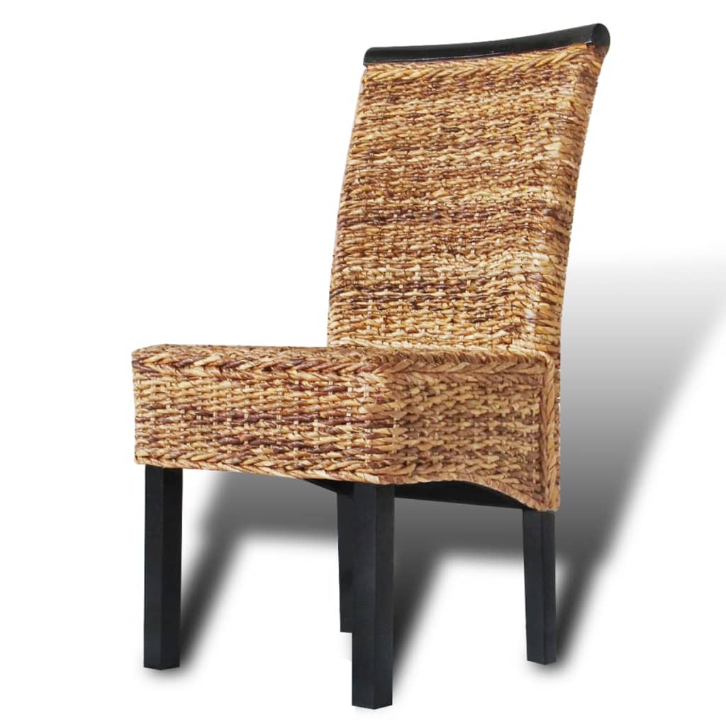 Eetkamerstoelen 2 st abaca en massief mangohout is nu te koop bij PeponiXL, paradijselijk wonen!