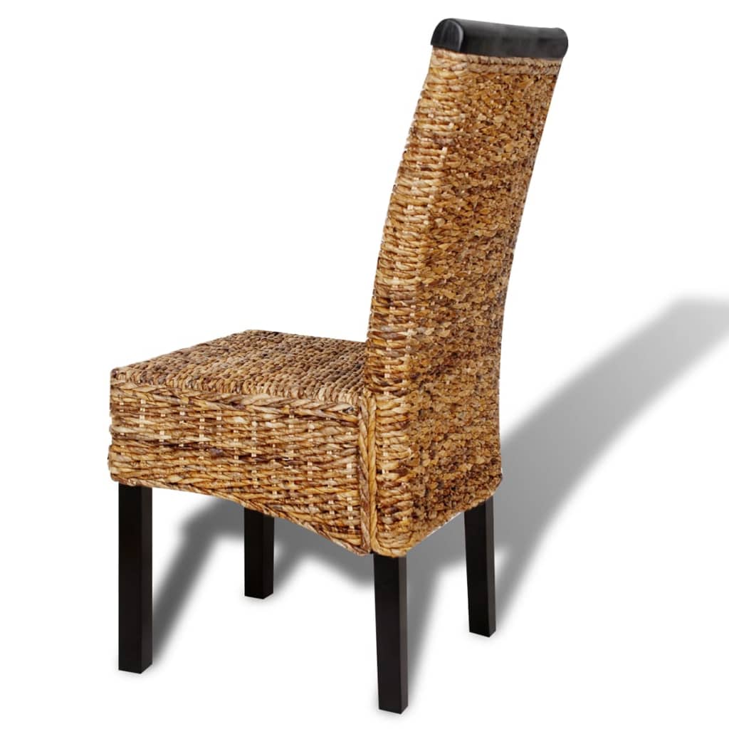 Eetkamerstoelen 2 st abaca en massief mangohout is nu te koop bij PeponiXL, paradijselijk wonen!