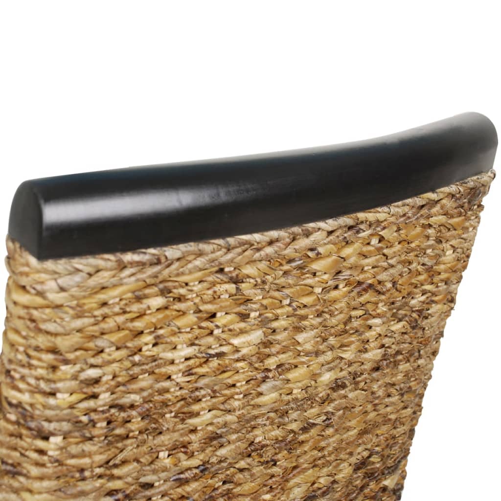 Eetkamerstoelen 2 st abaca en massief mangohout is nu te koop bij PeponiXL, paradijselijk wonen!