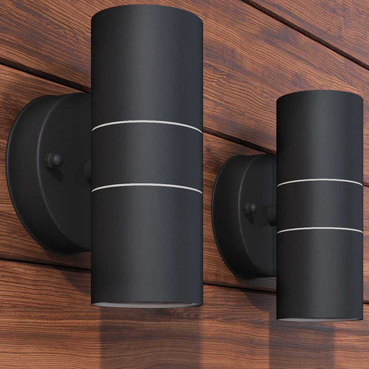 LED-wandlamp buiten op-/neerwaarts RVS 2 st is nu te koop bij PeponiXL, paradijselijk wonen!