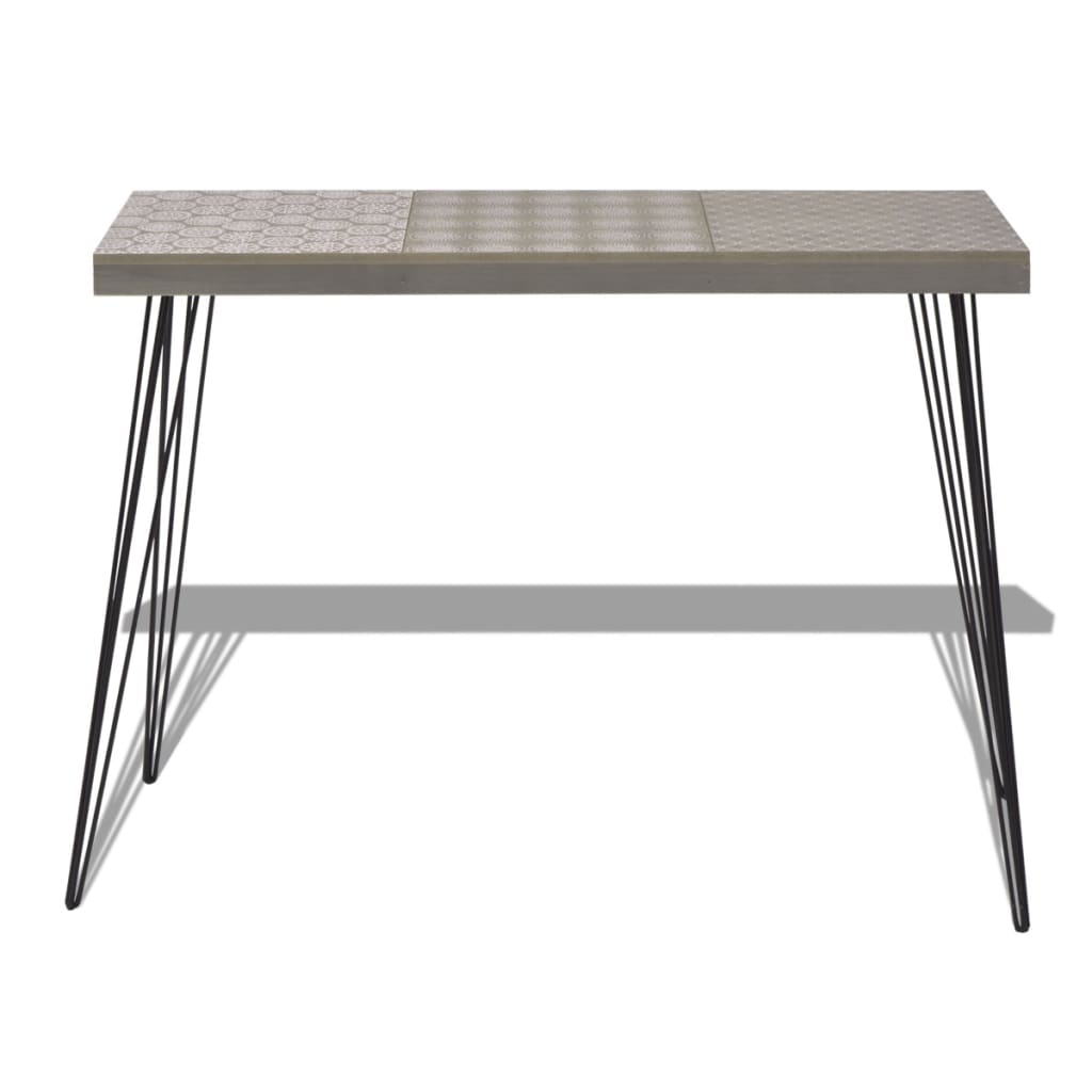 Wandtafel 90x30x71,5 cm grijs is nu te koop bij PeponiXL, paradijselijk wonen!