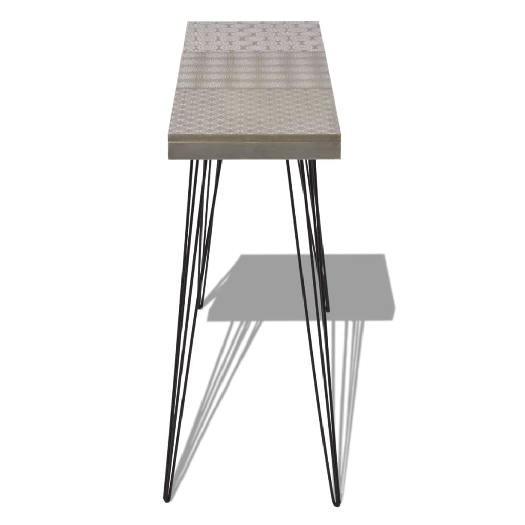 Wandtafel 90x30x71,5 cm grijs is nu te koop bij PeponiXL, paradijselijk wonen!