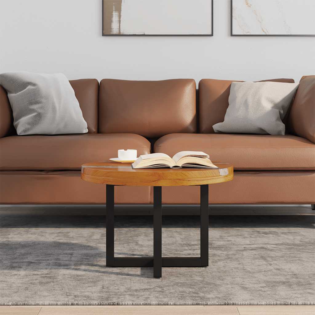 Salontafel massief teakhout hars 60 cm is nu te koop bij PeponiXL, paradijselijk wonen!