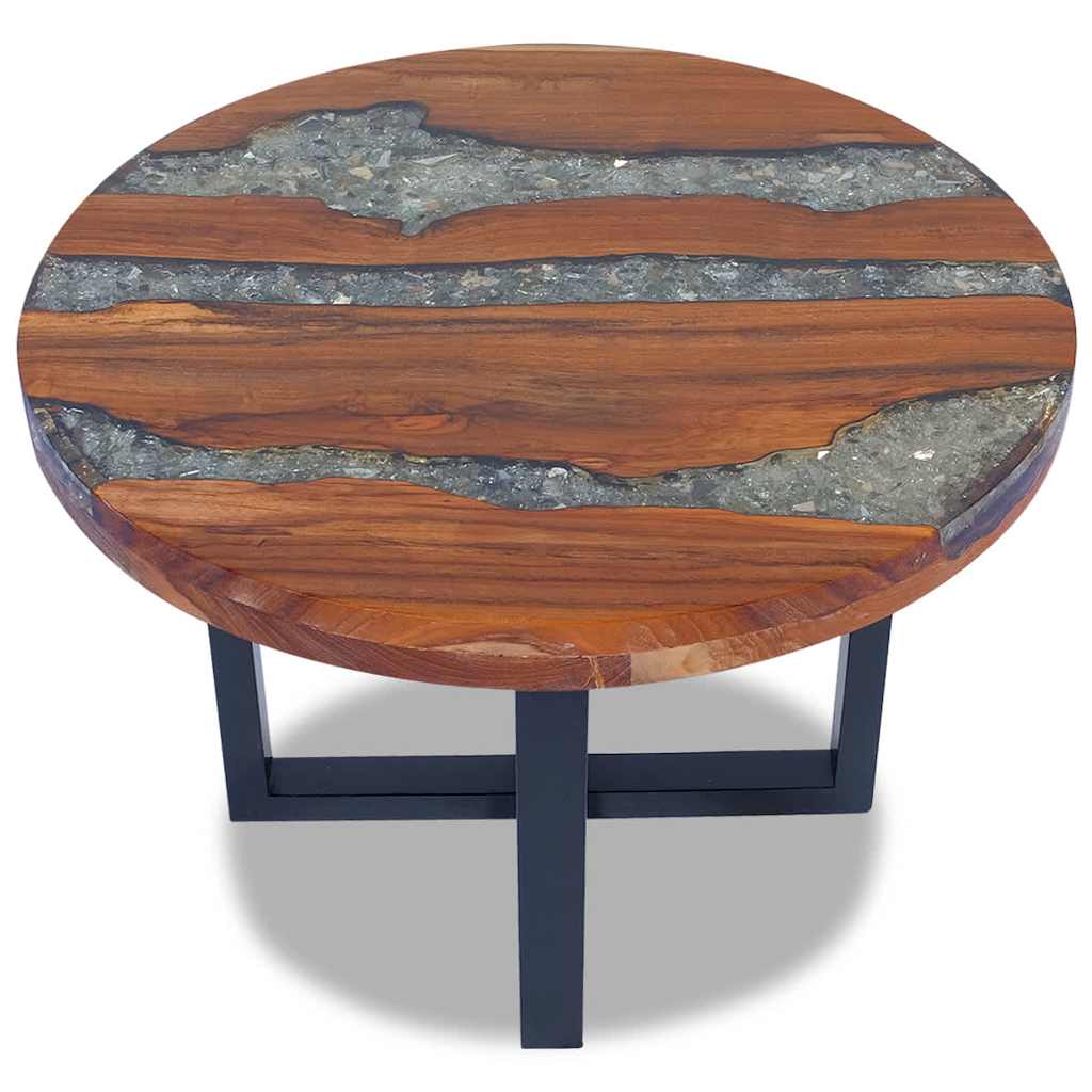Salontafel massief teakhout hars 60 cm is nu te koop bij PeponiXL, paradijselijk wonen!