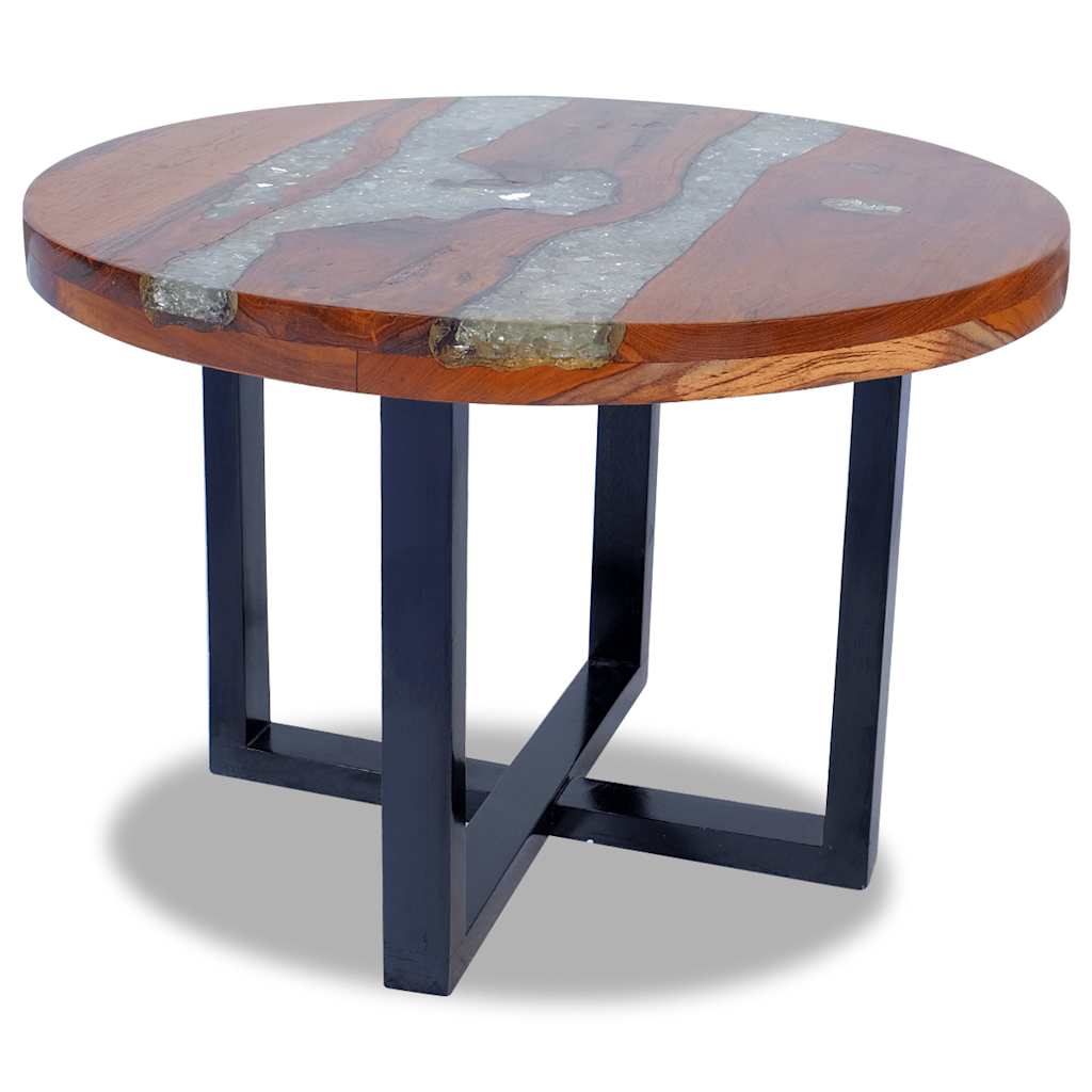 Salontafel massief teakhout hars 60 cm is nu te koop bij PeponiXL, paradijselijk wonen!