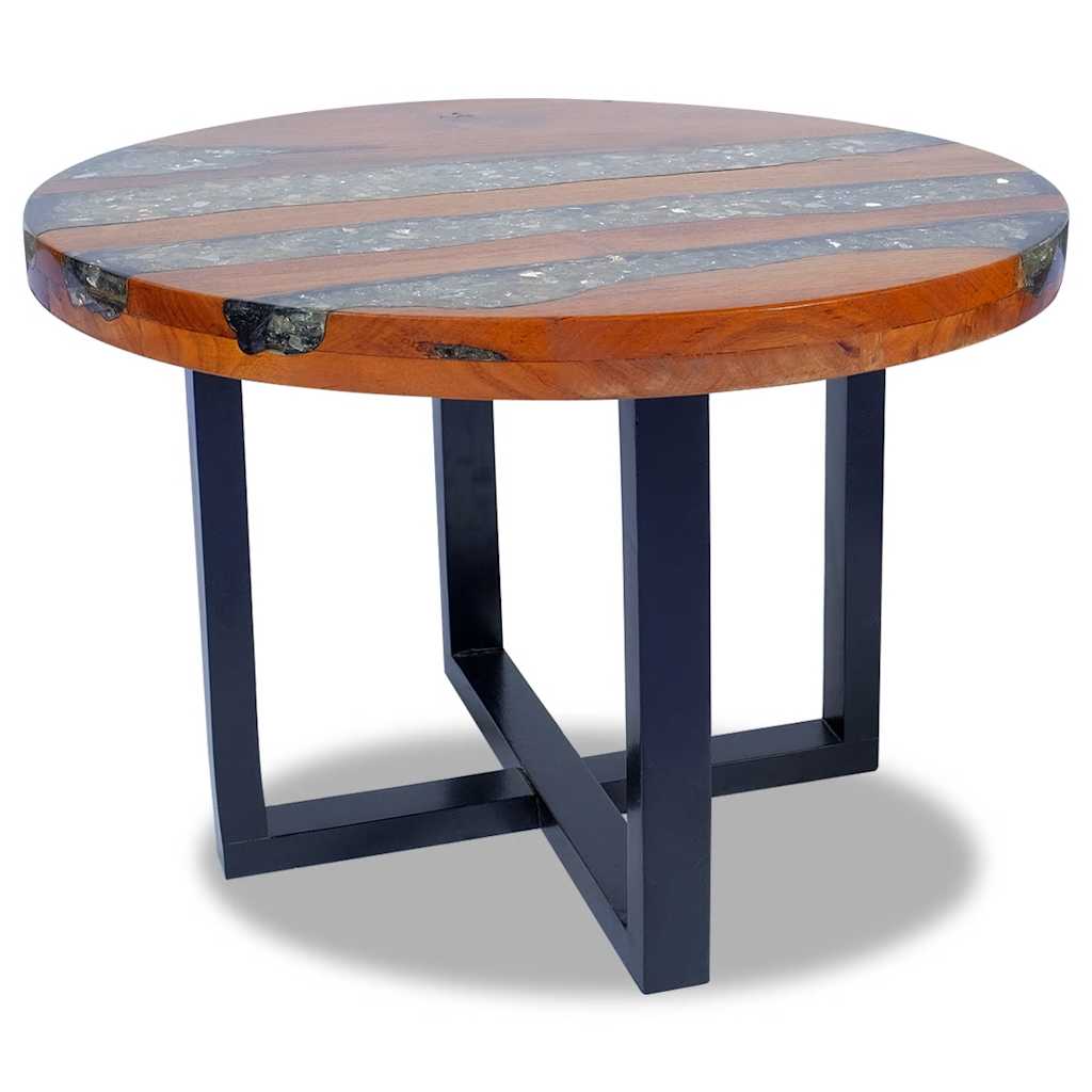 Salontafel massief teakhout hars 60 cm is nu te koop bij PeponiXL, paradijselijk wonen!