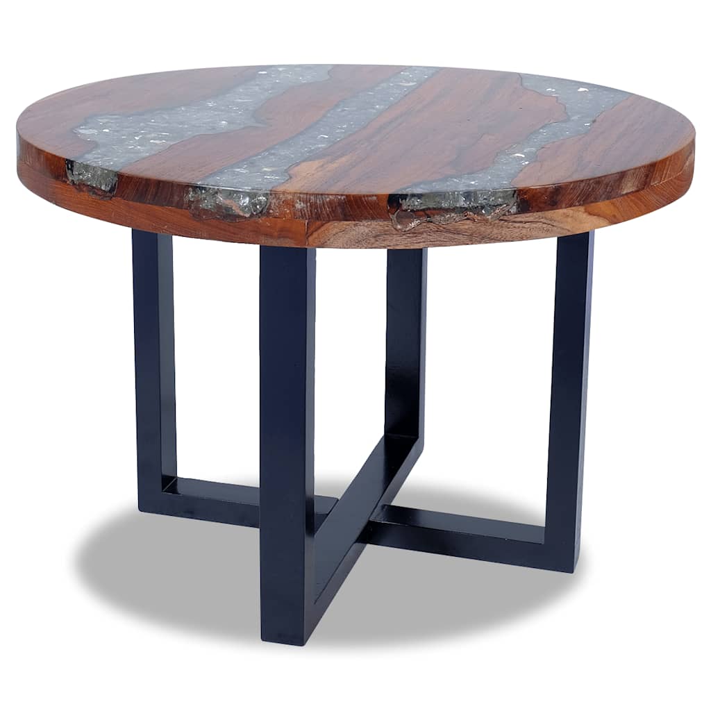 Salontafel massief teakhout hars 60 cm is nu te koop bij PeponiXL, paradijselijk wonen!