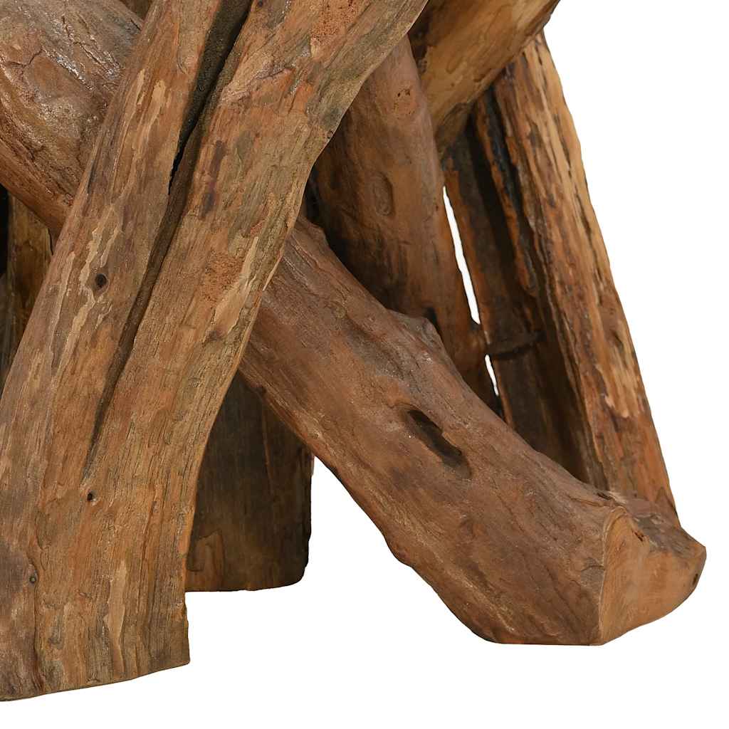 Salontafel 60 cm massief teak drijfhout is nu te koop bij PeponiXL, paradijselijk wonen!