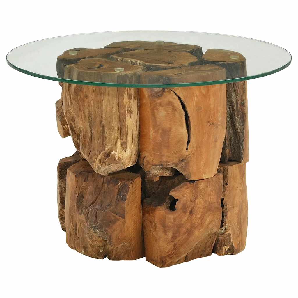 Salontafel 60 cm massief teak drijfhout is nu te koop bij PeponiXL, paradijselijk wonen!