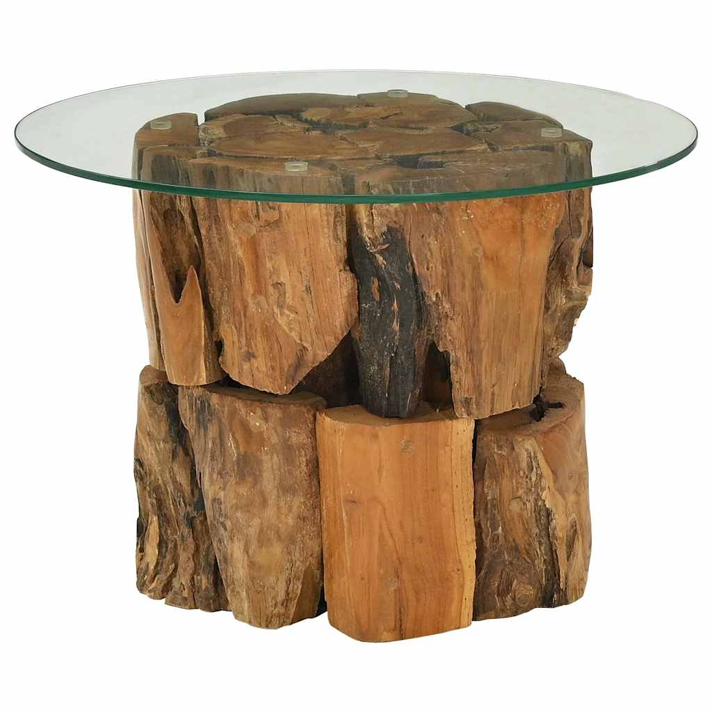 Salontafel 60 cm massief teak drijfhout is nu te koop bij PeponiXL, paradijselijk wonen!