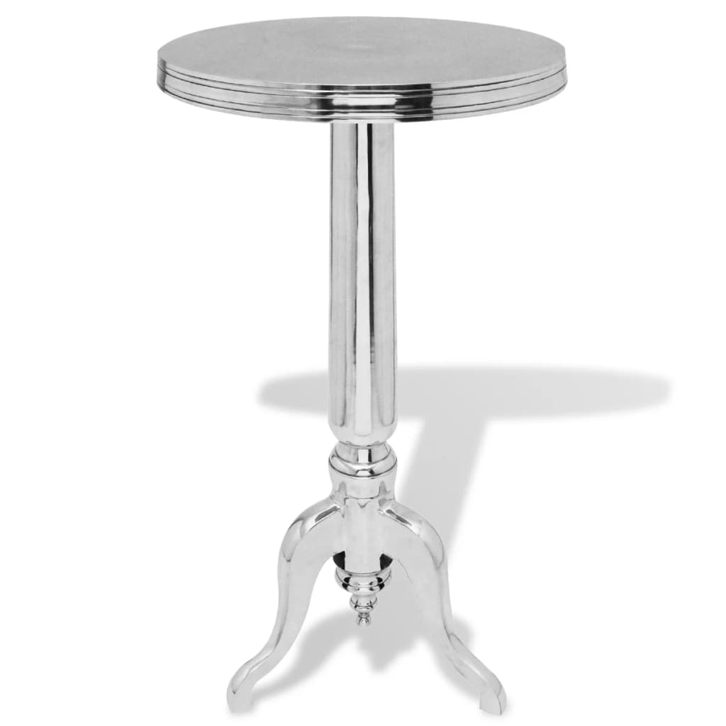Bijzettafel rond aluminium zilver is nu te koop bij PeponiXL, paradijselijk wonen!