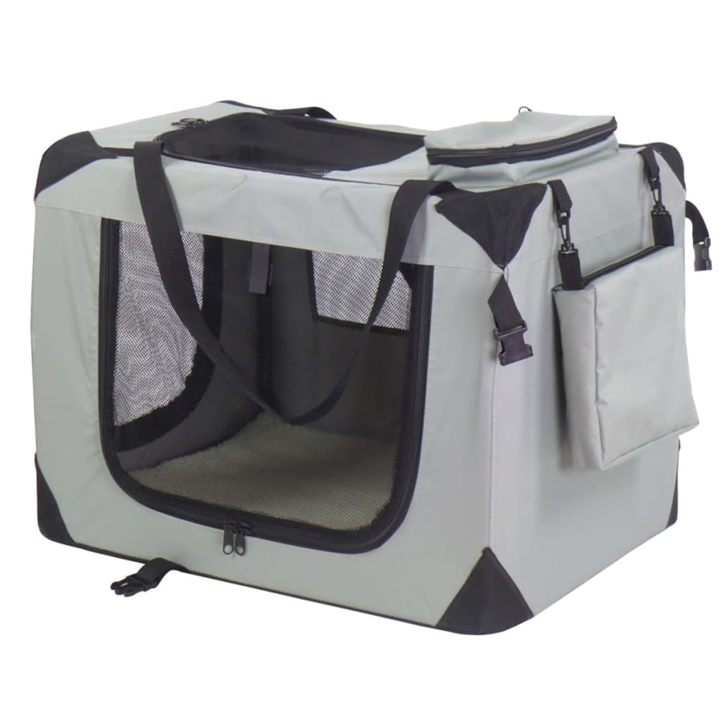 @Pet Honden reismand nylon 70x52x50 cm grijs 11072 is nu te koop bij PeponiXL, paradijselijk wonen!