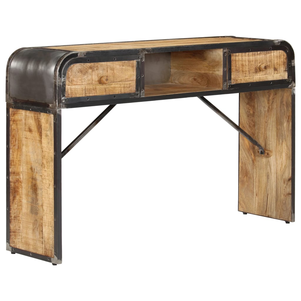 Dressoir 120x30x75 cm massief mangohout is nu te koop bij PeponiXL, paradijselijk wonen!