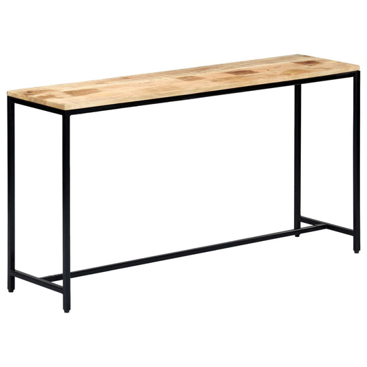 Wandtafel 140x35x76 cm massief ruw mangohout is nu te koop bij PeponiXL, paradijselijk wonen!