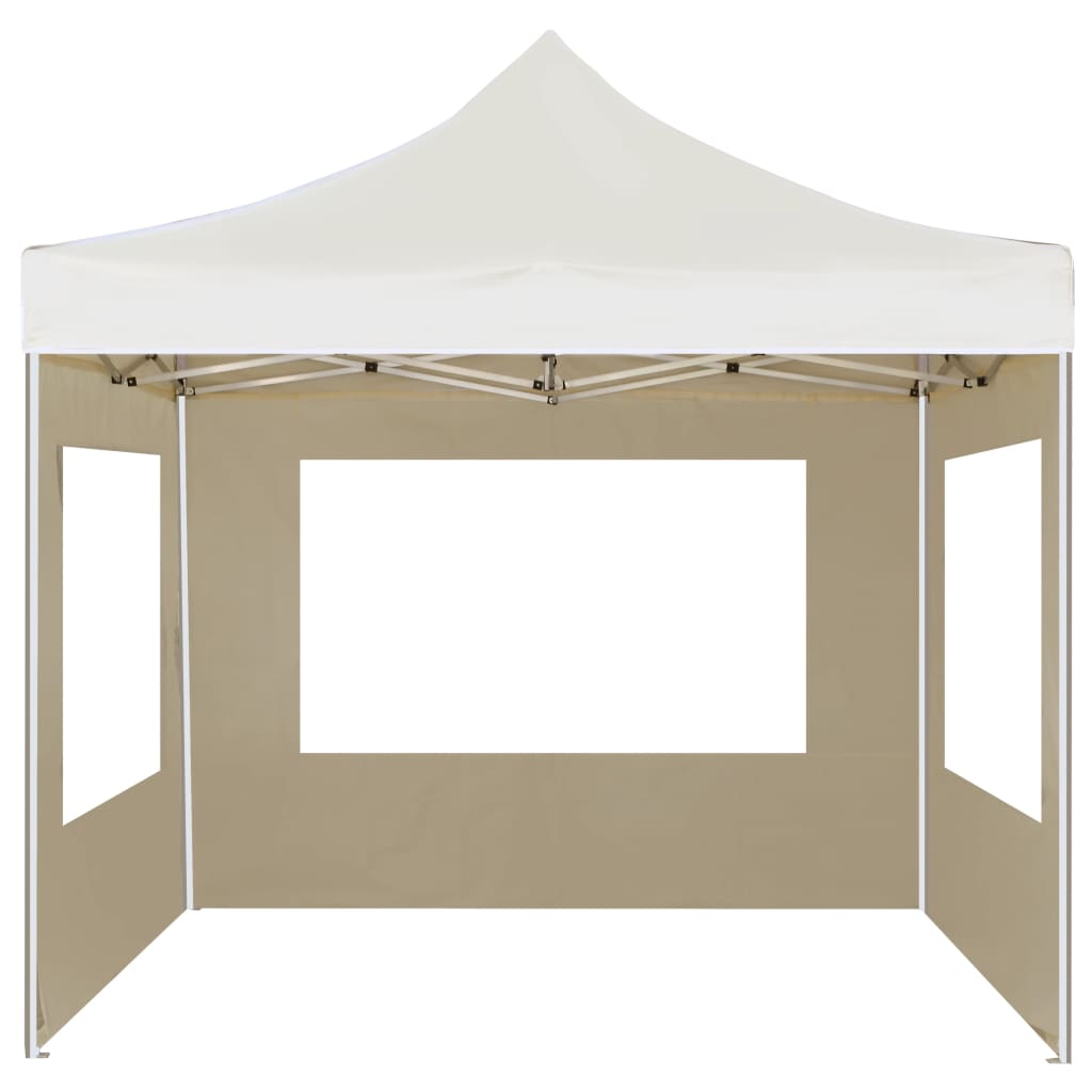 Partytent inklapbaar met wanden 3x3 m aluminium crème is nu te koop bij PeponiXL, paradijselijk wonen!
