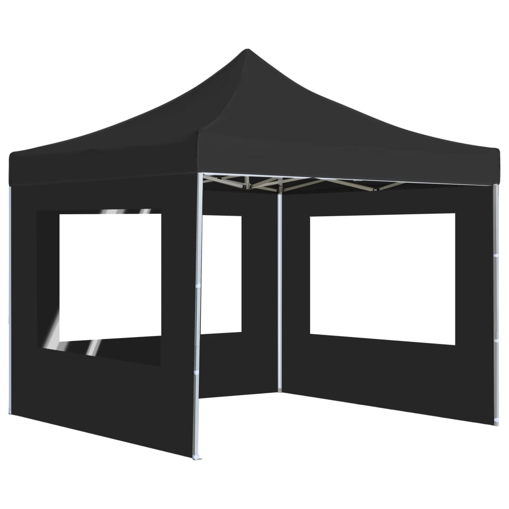 Partytent inklapbaar met wanden 3x3 m aluminium antraciet is nu te koop bij PeponiXL, paradijselijk wonen!