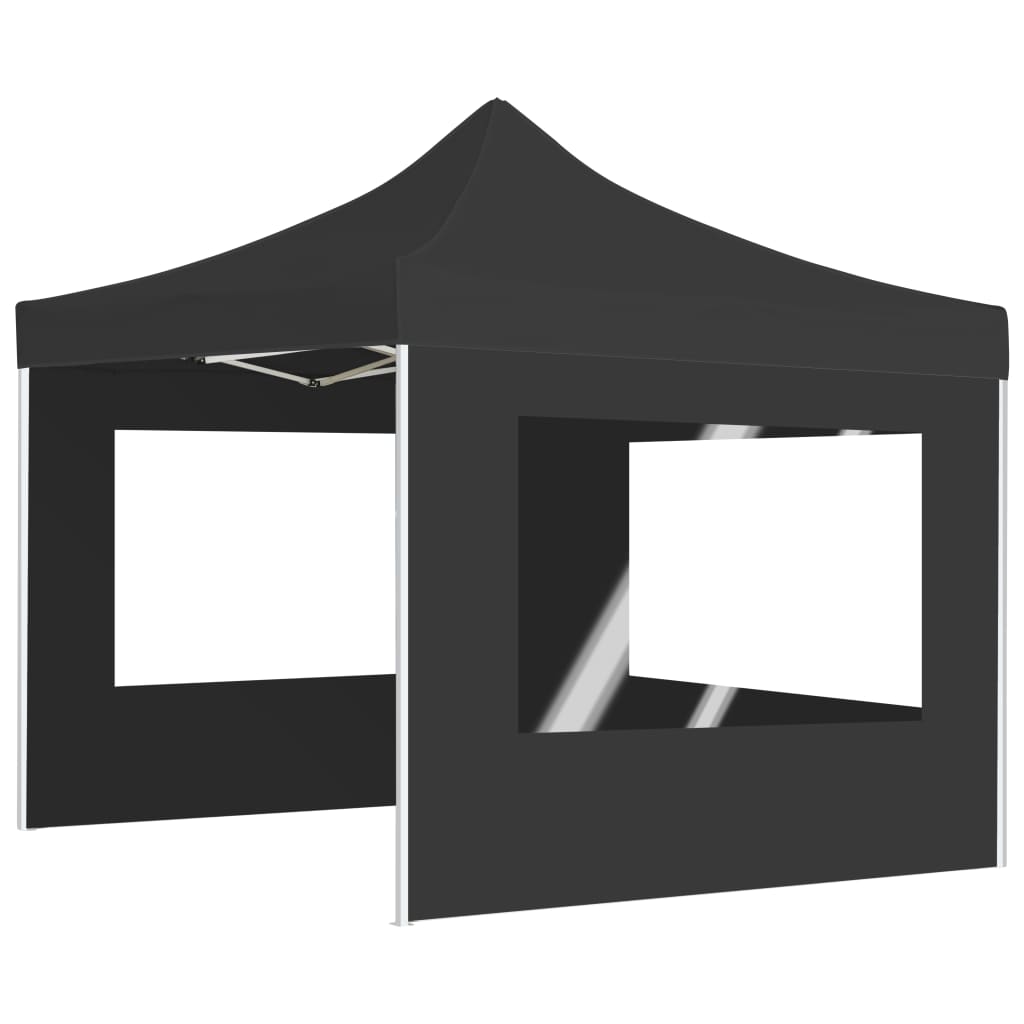 Partytent inklapbaar met wanden 3x3 m aluminium antraciet is nu te koop bij PeponiXL, paradijselijk wonen!