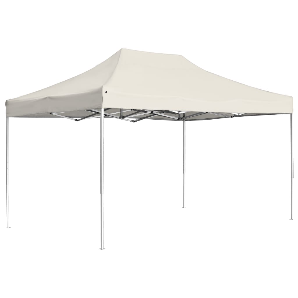 Partytent professioneel inklapbaar 4,5x3 m aluminium crème is nu te koop bij PeponiXL, paradijselijk wonen!