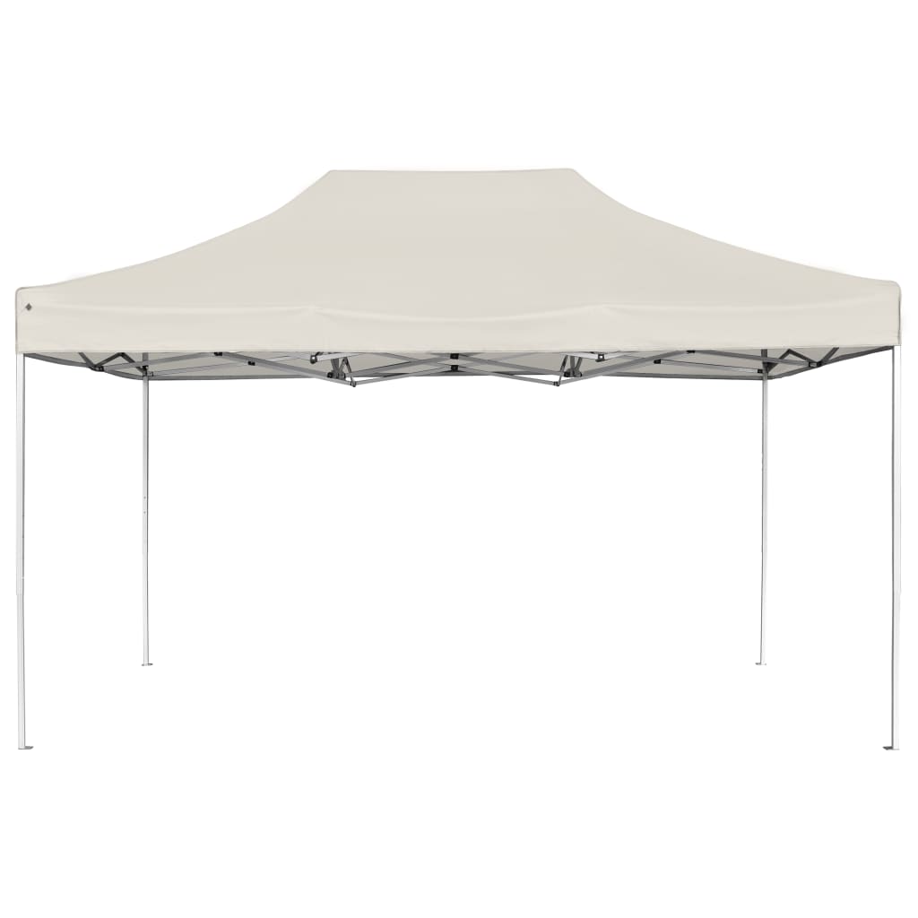 Partytent professioneel inklapbaar 4,5x3 m aluminium crème is nu te koop bij PeponiXL, paradijselijk wonen!