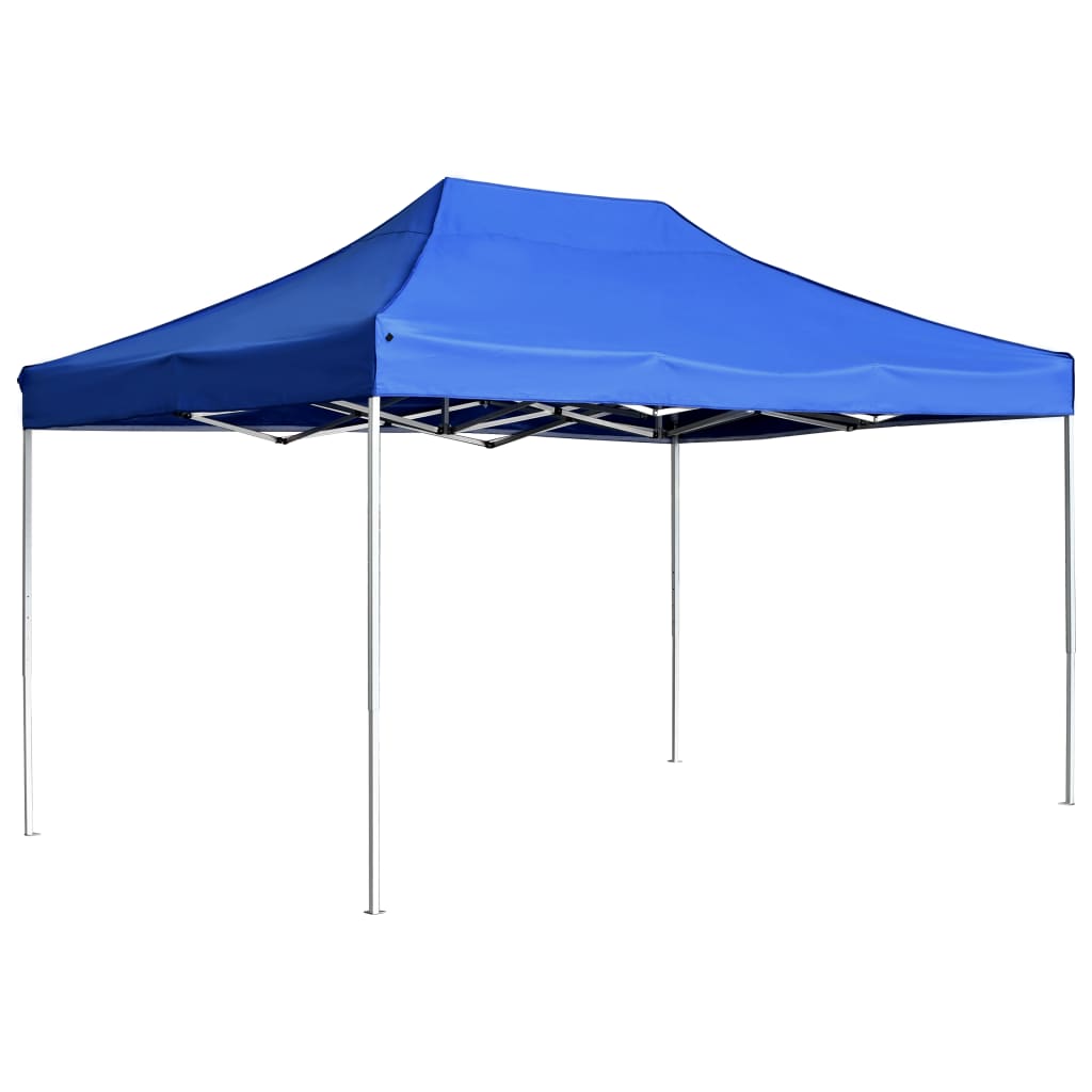 Partytent professioneel inklapbaar 4,5x3 m aluminium blauw is nu te koop bij PeponiXL, paradijselijk wonen!