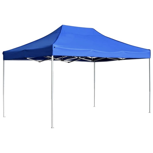 Partytent professioneel inklapbaar 4,5x3 m aluminium blauw is nu te koop bij PeponiXL, paradijselijk wonen!