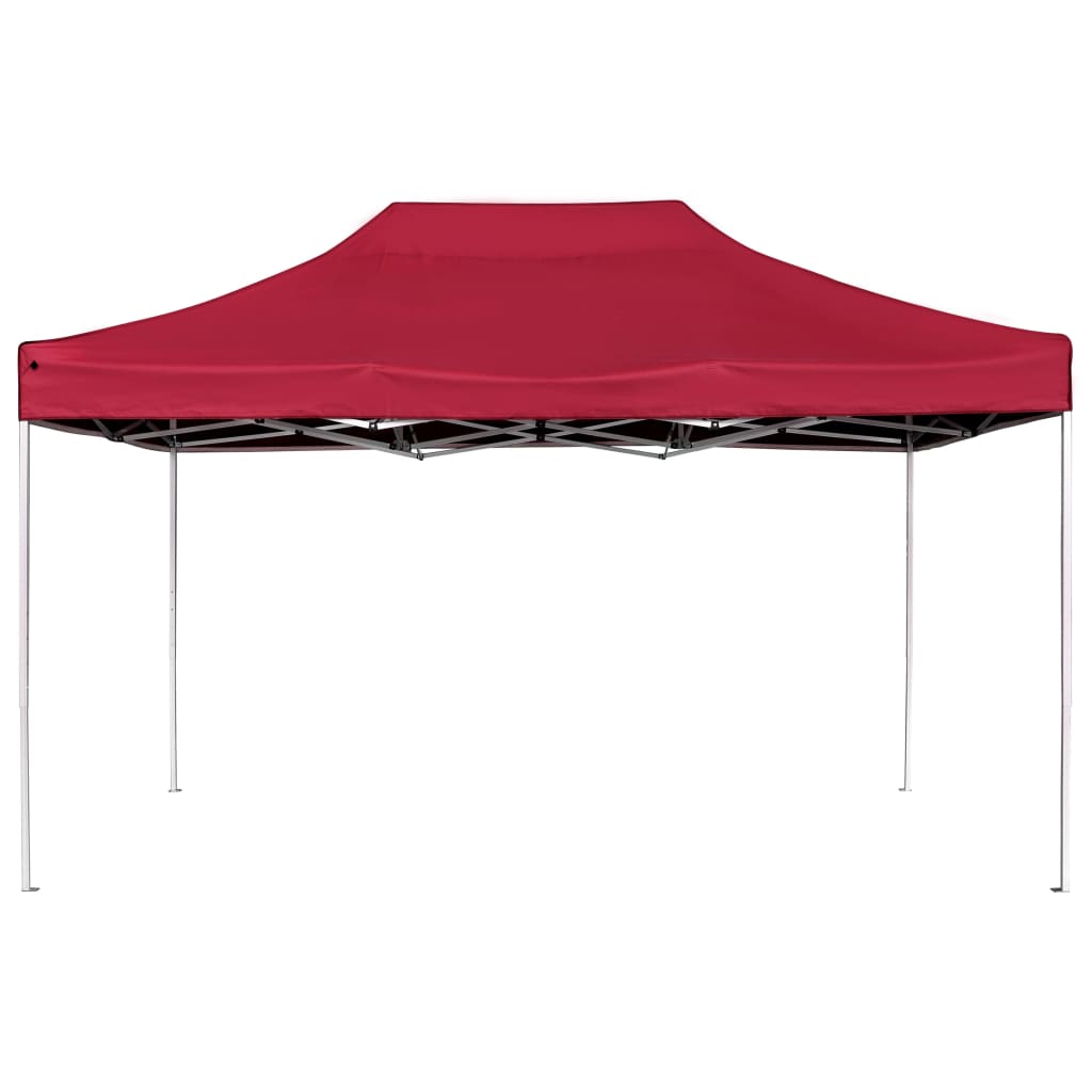 Partytent professioneel inklapbaar 4,5x3 m aluminium wijnrood is nu te koop bij PeponiXL, paradijselijk wonen!