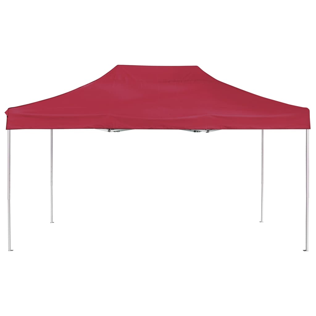 Partytent professioneel inklapbaar 4,5x3 m aluminium wijnrood is nu te koop bij PeponiXL, paradijselijk wonen!