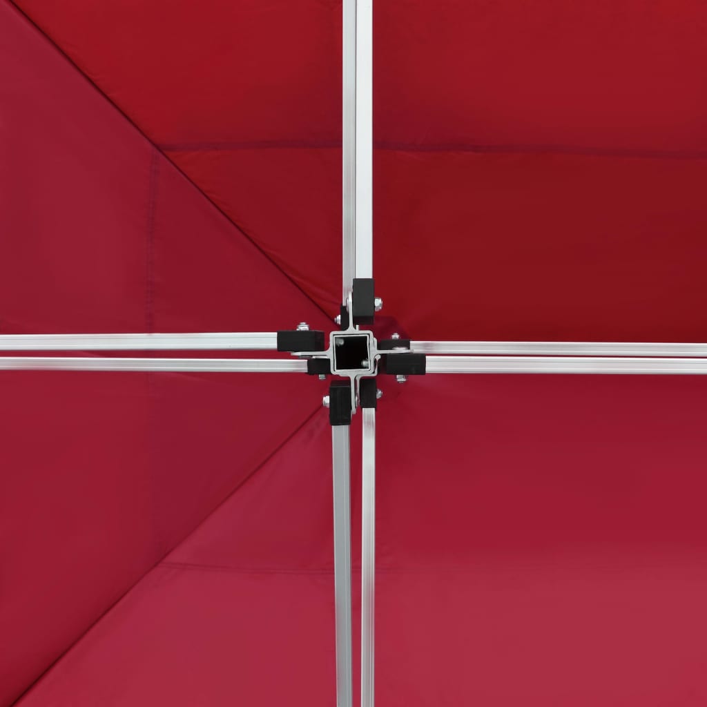 Partytent professioneel inklapbaar 4,5x3 m aluminium wijnrood is nu te koop bij PeponiXL, paradijselijk wonen!