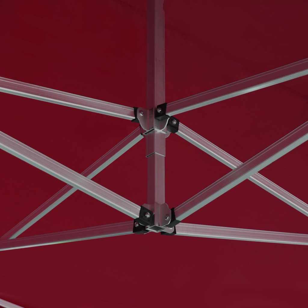 Partytent professioneel inklapbaar 4,5x3 m aluminium wijnrood is nu te koop bij PeponiXL, paradijselijk wonen!