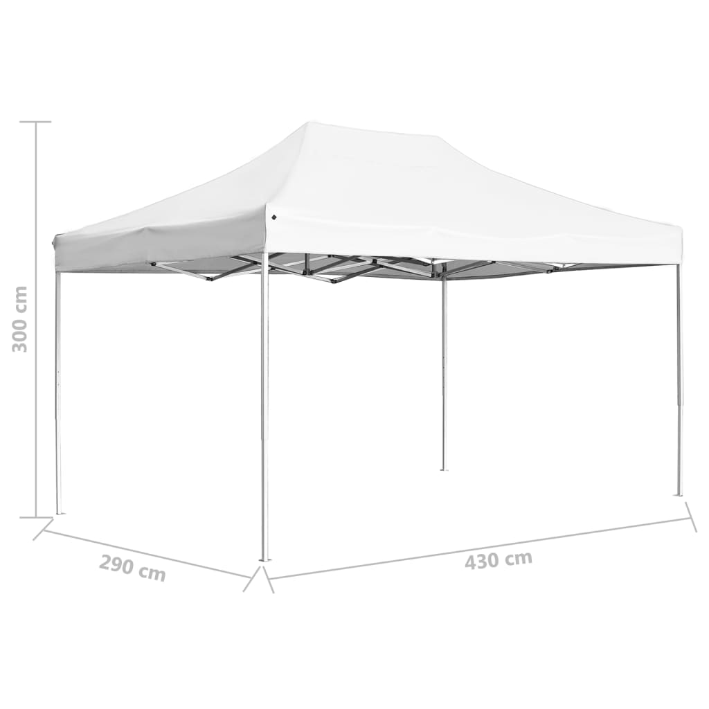 Partytent professioneel inklapbaar 4,5x3 m aluminium wit is nu te koop bij PeponiXL, paradijselijk wonen!