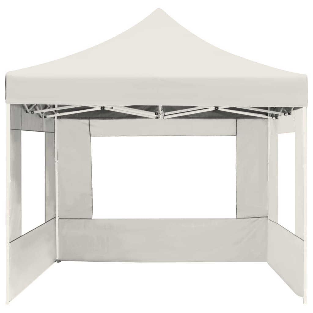 Partytent inklapbaar met wanden 4,5x3 m aluminium crème is nu te koop bij PeponiXL, paradijselijk wonen!