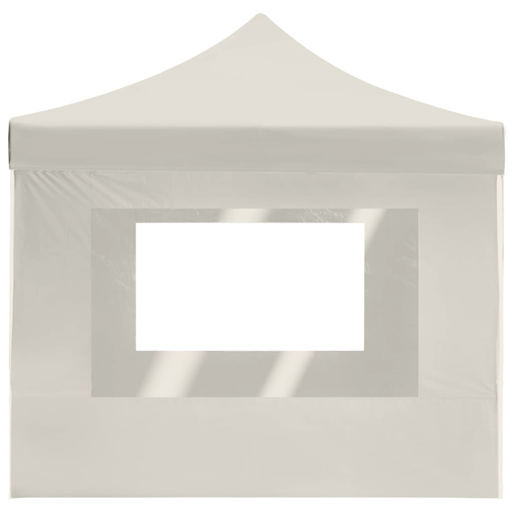 Partytent inklapbaar met wanden 4,5x3 m aluminium crème is nu te koop bij PeponiXL, paradijselijk wonen!
