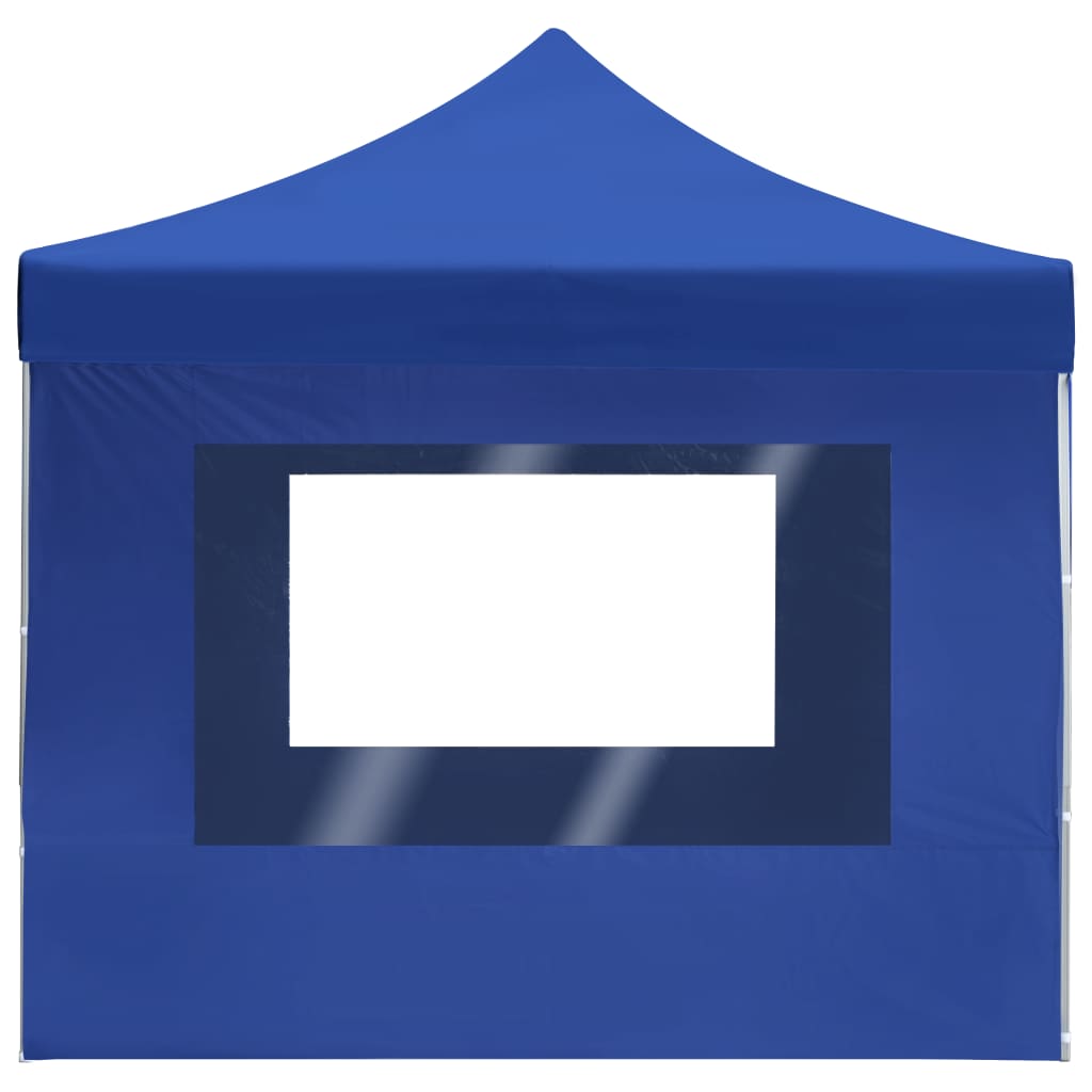 Partytent inklapbaar met wanden 4,5x3 m aluminium blauw is nu te koop bij PeponiXL, paradijselijk wonen!