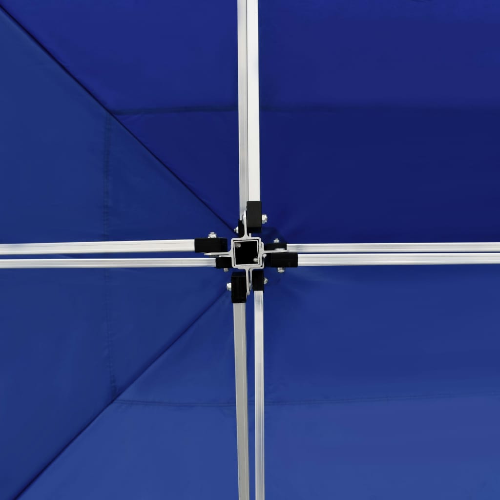 Partytent inklapbaar met wanden 4,5x3 m aluminium blauw is nu te koop bij PeponiXL, paradijselijk wonen!