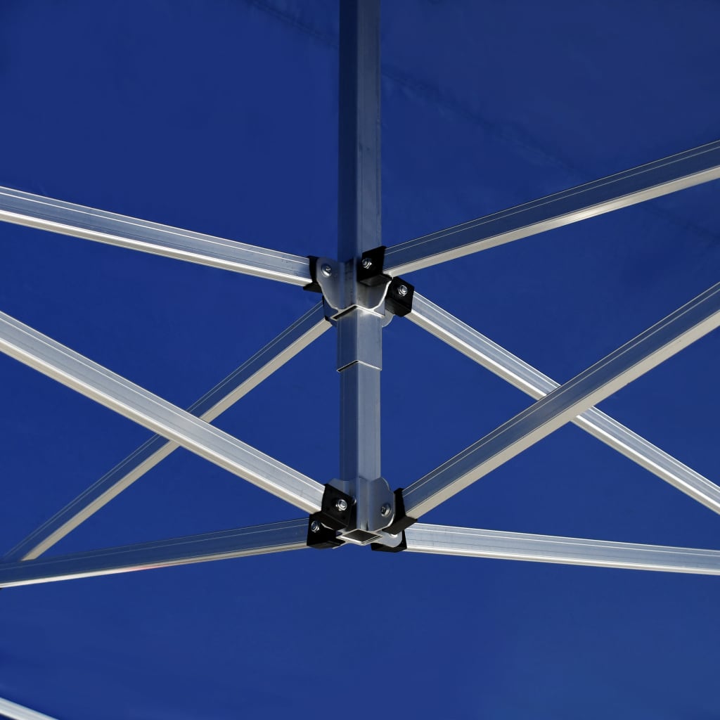 Partytent inklapbaar met wanden 4,5x3 m aluminium blauw is nu te koop bij PeponiXL, paradijselijk wonen!