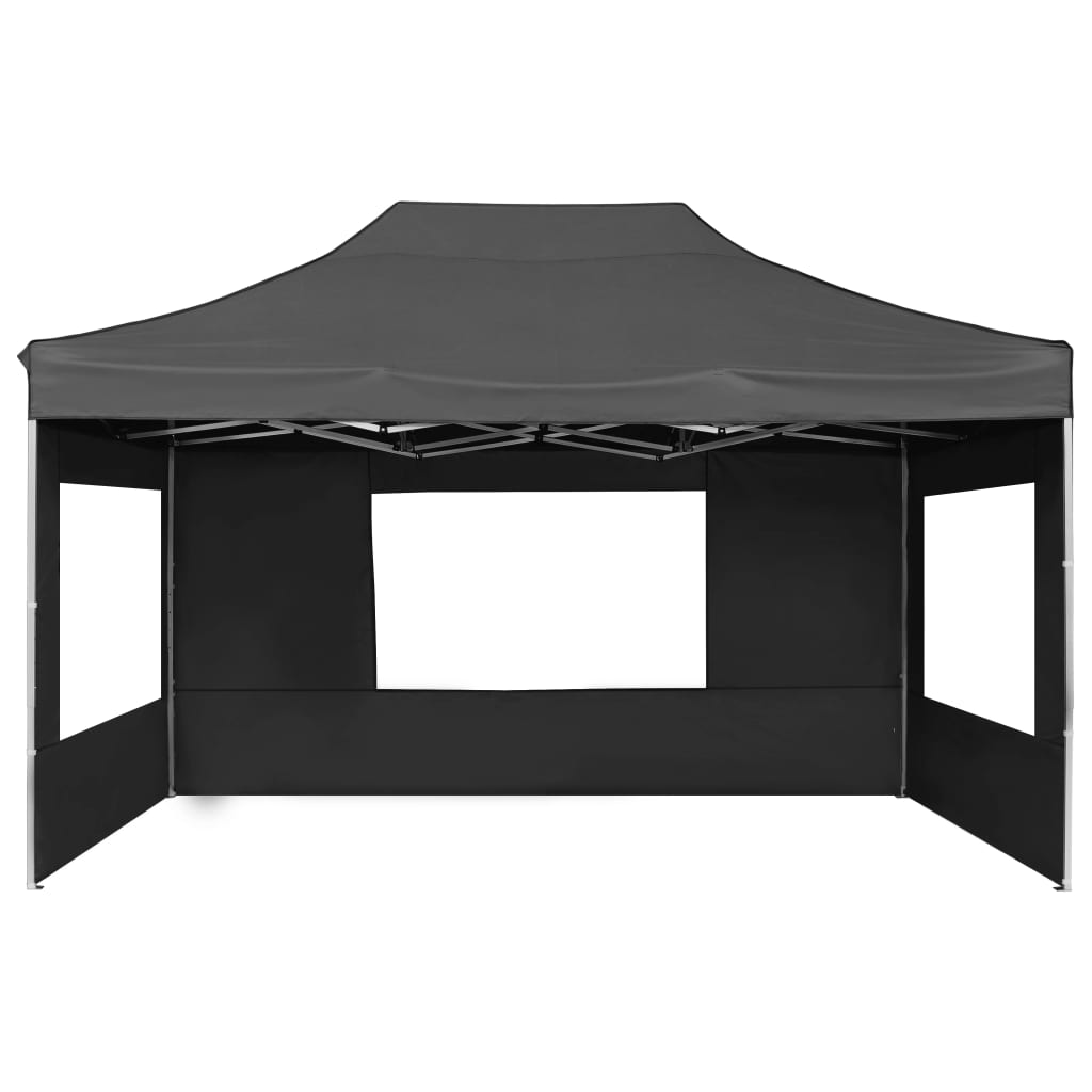 Partytent inklapbaar met wanden 4,5x3 m aluminium antraciet is nu te koop bij PeponiXL, paradijselijk wonen!