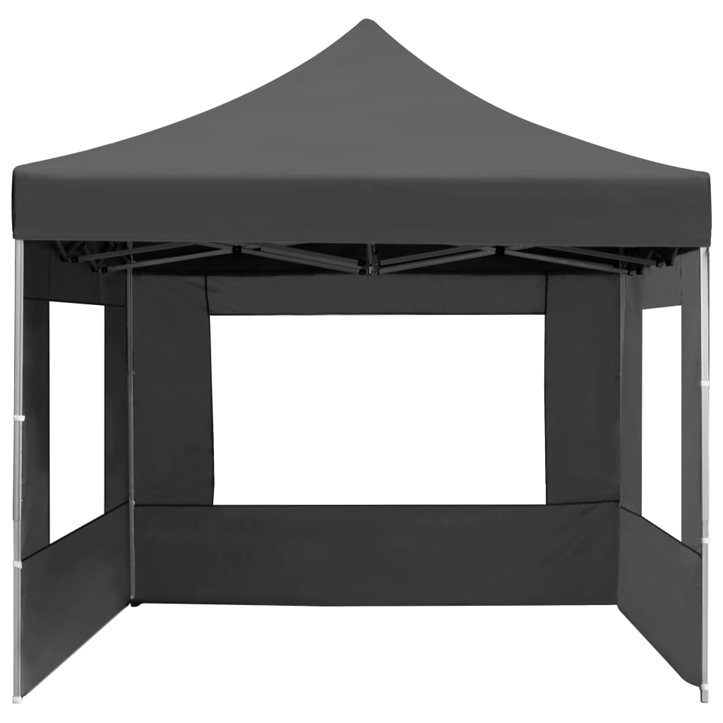 Partytent inklapbaar met wanden 4,5x3 m aluminium antraciet is nu te koop bij PeponiXL, paradijselijk wonen!