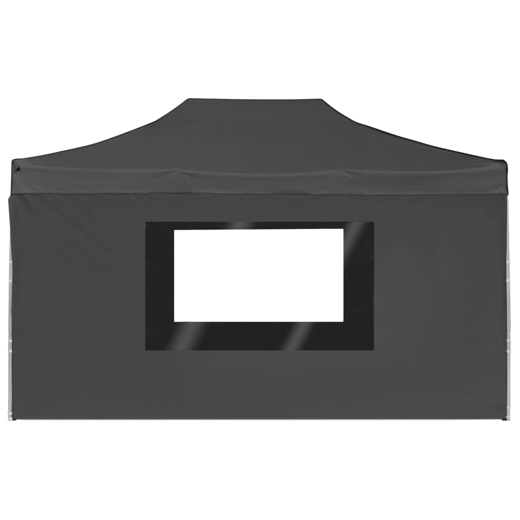 Partytent inklapbaar met wanden 4,5x3 m aluminium antraciet is nu te koop bij PeponiXL, paradijselijk wonen!