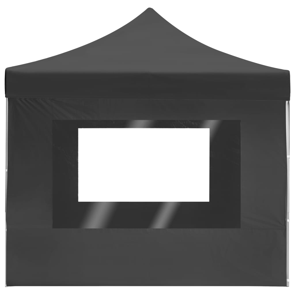Partytent inklapbaar met wanden 4,5x3 m aluminium antraciet is nu te koop bij PeponiXL, paradijselijk wonen!