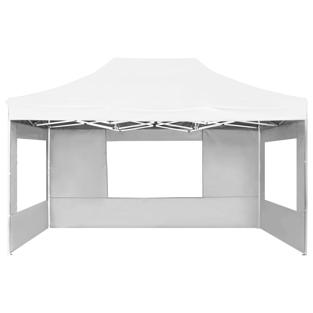 Partytent inklapbaar met wanden 4,5x3 m aluminium wit is nu te koop bij PeponiXL, paradijselijk wonen!