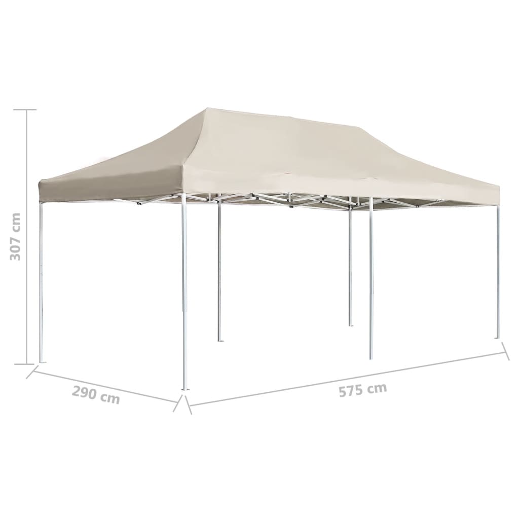 Partytent professioneel inklapbaar 6x3 m aluminium crème is nu te koop bij PeponiXL, paradijselijk wonen!