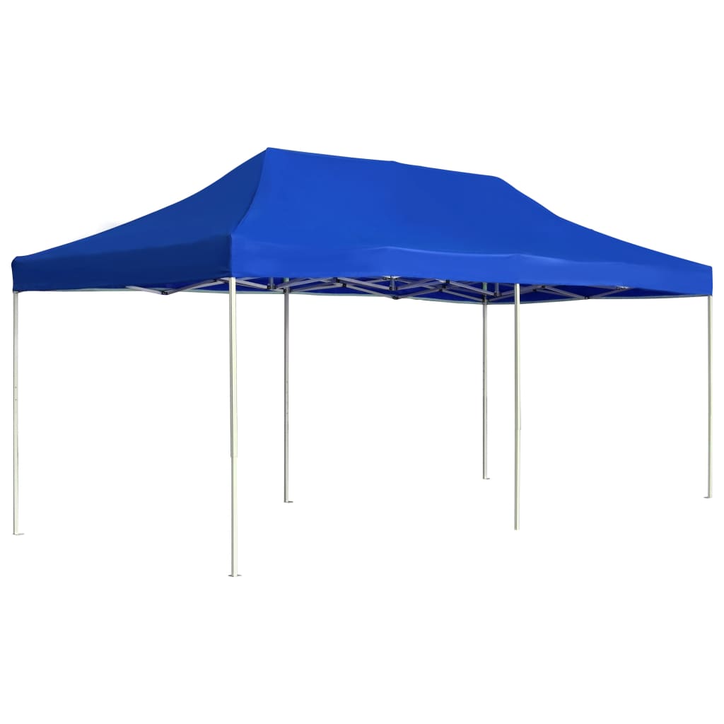 Partytent professioneel inklapbaar 6x3 m aluminium blauw is nu te koop bij PeponiXL, paradijselijk wonen!