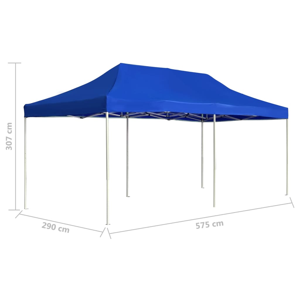 Partytent professioneel inklapbaar 6x3 m aluminium blauw is nu te koop bij PeponiXL, paradijselijk wonen!