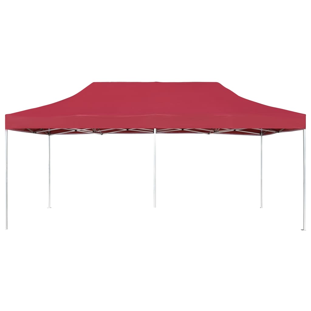 Partytent professioneel inklapbaar 6x3 m aluminium wijnrood is nu te koop bij PeponiXL, paradijselijk wonen!