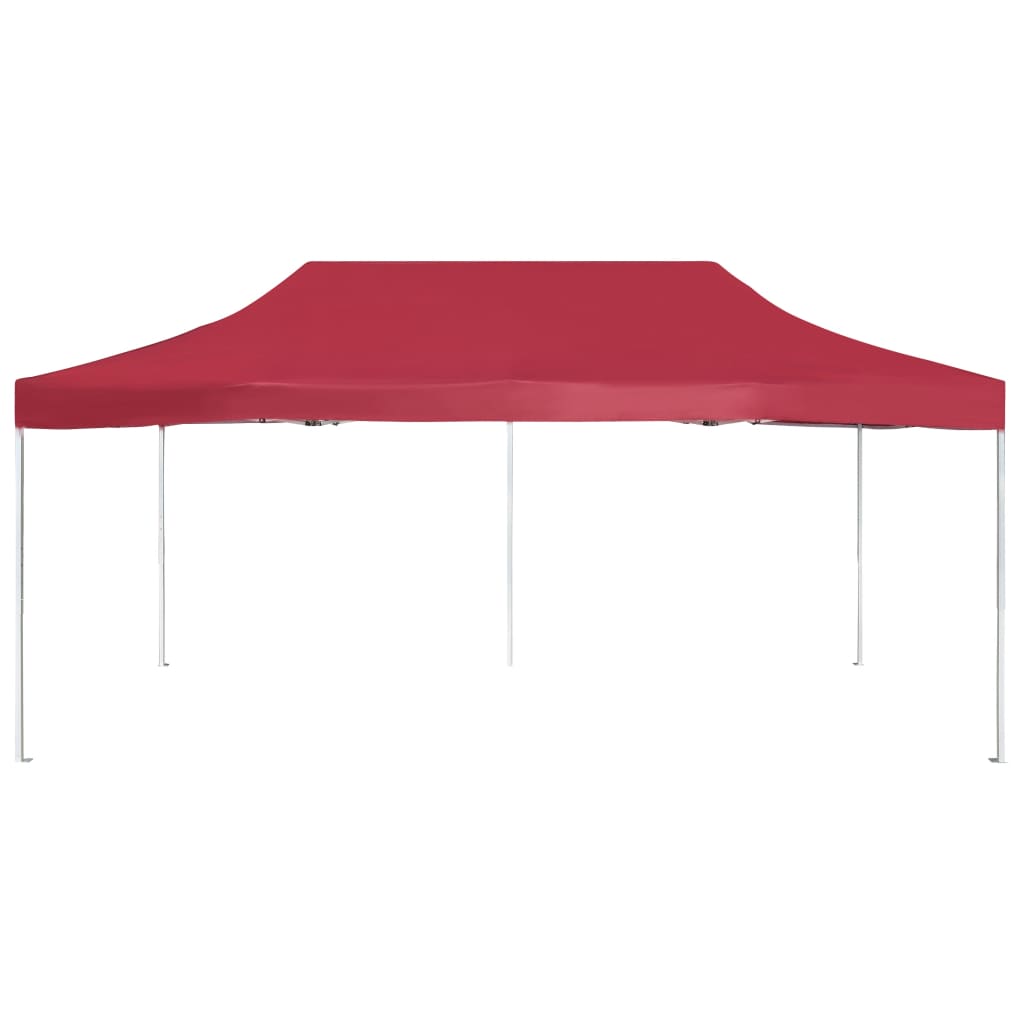 Partytent professioneel inklapbaar 6x3 m aluminium wijnrood is nu te koop bij PeponiXL, paradijselijk wonen!